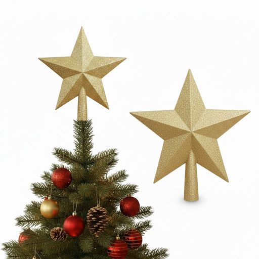 Frcolorクリスマスツリートップ星20cmツリートップクリスマス飾り金色クラシックカラーツリートップ星