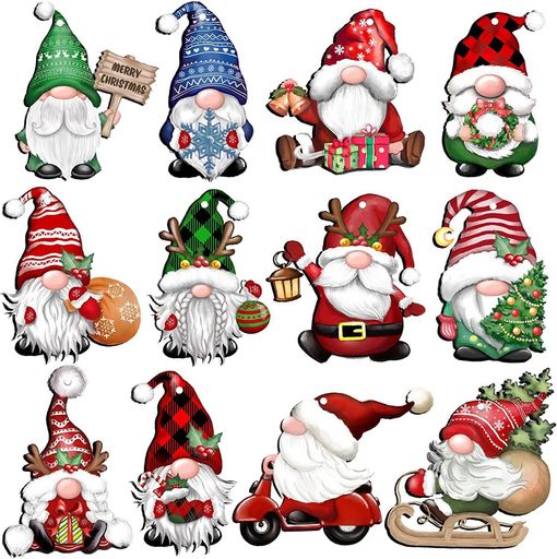 Other - Neskatu24個セットクリスマスツリーオーナメント木製クリスマス飾り飾り付けサンタさん12種類デコレーションChristmastreeDecoration