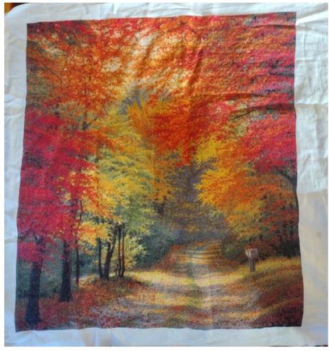 スーパービッグ、秋の葉コットンクロスステッチキット14ct400x400stitch、82x82cmスーパービッグクロスステッチキット