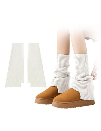 [フリランス-ショプ]レッグウォーマーレディース1足セット足首ウォーマー厚手暖かい2WAY着用滑り止めルーズソックス伸縮性通気性快適耐久簡単着脱靴下日常室内仕事通学秋冬冷え対策