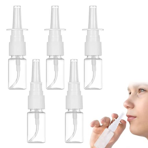 CYBRIDGE 鼻スプレーボトル 垂直方向のスプレーボトル 10ML 透明 プラスチック 空...