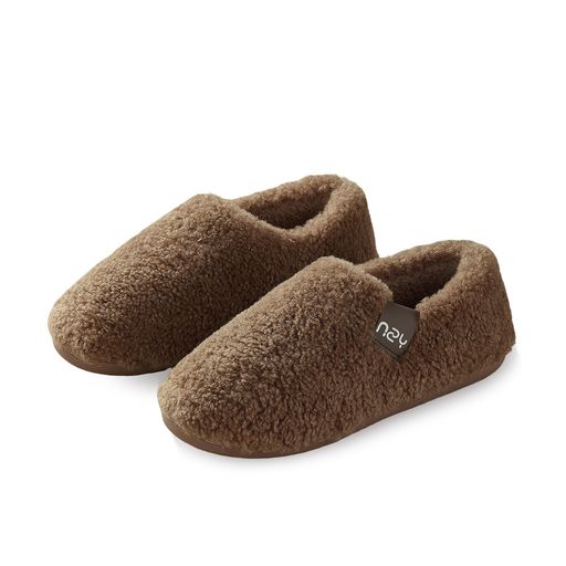 [AOY]スリッパ冬用スリッパ室内ルームシューズ【包み込む暖かさでいつもあったか!かかと付き&無し2タイ..