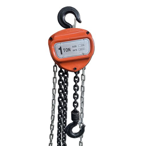 乐天商城 - 手動式チェーンブロック1ton3m1000kgチェンブロックホイストクレーンチェーンホイストレバーホイストブロック荷締機【1TON3M-オレンジ】