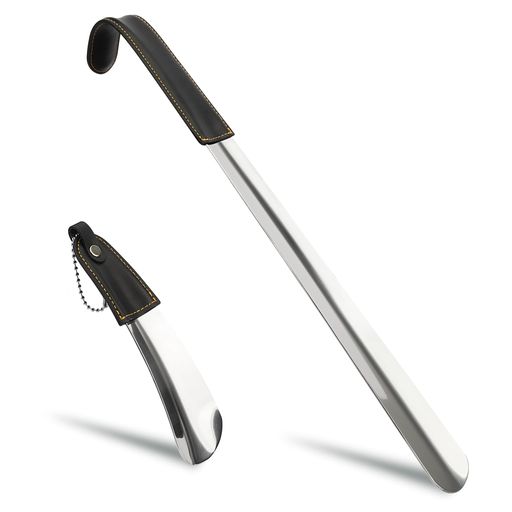 [Temlum]靴べらくつべら靴ベラステンレス製シューホーンキーホルダー靴べら携帯ロング短ヘラ高級PUハン..