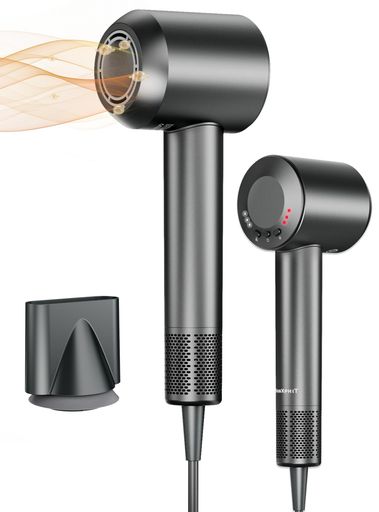 ドライヤー速乾大風量【2025先端モデル】ヘアドライヤー5億マイナスイオン16万回転/分ブラシレスモーター1500W美髪抜け毛改善静電気抑制3段階温度3段階風量AI温冷風自動切替家庭用/旅行用…