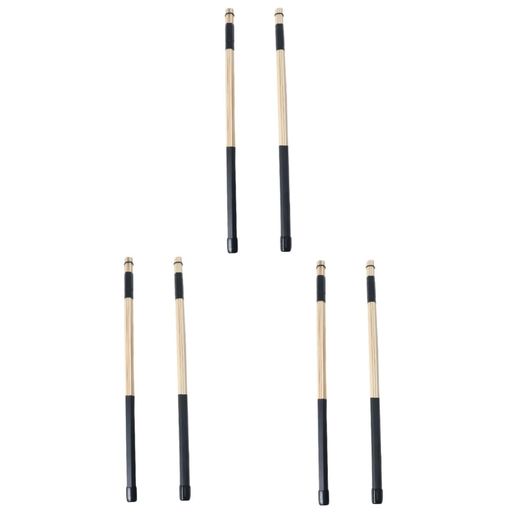 樂天商城 - NOLITOY竹製ドラムブラシ40.00Cm2本セットブラック軽量ジャズフォーク用パーカッションスティック