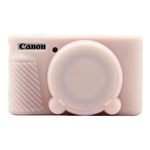 SX740ケース、キヤノンSX740/SX730デジタルカメラ専用ボディケース、シリコンカバーカメラケースカメラカバー軽量全面保護(透明ピンク)