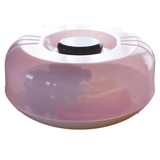 KOKUBO(コクボ)電子レンジ用フードカバーピンク直径約21x6.5cm日本製電子レンジ対応抗菌防汚加工耐熱蓋..
