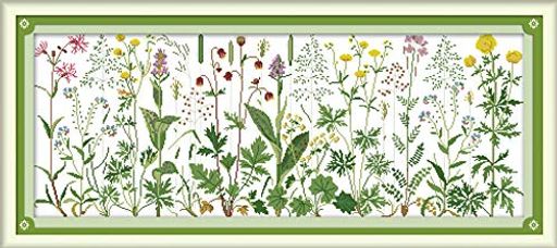 JoySundayクロスステッチキット14CT刻印刺繍キット精密プリント針仕事草原の花85x36cm