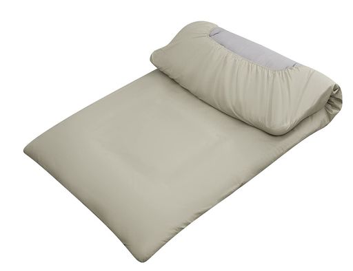 敷布団カバーセミダブル綿100グレーワンタッチシーツ無地敷きシーツ防ダニ通気吸湿フィットシーツ平織り