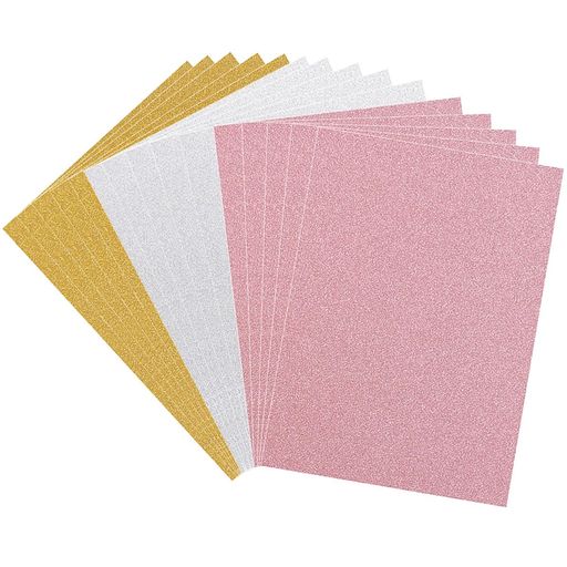 15枚グリッターシートセットシールタイプ粘着式蛍光シートジャンボうちわ用A4サイズ自由に切ってグリッ..