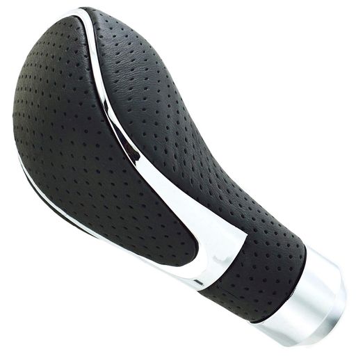 LunsomシフトノブRタイプPUレザー車用シフトノブ手動車に適用します