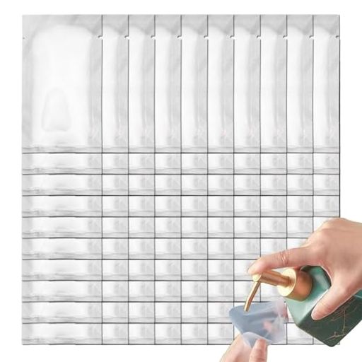 YFFSFDCトラベル用液体小分けパウチ容器5ml/10ml100個セット小分け袋入り透明密封保存液体化粧品乳液化..