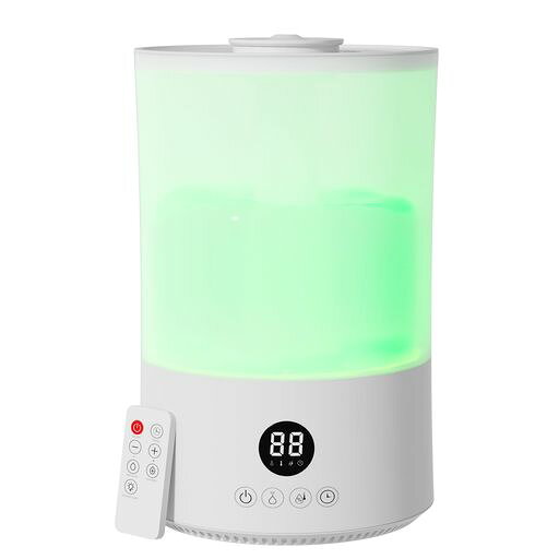 加湿器大容量4L超音波式【冬新登場&知能恒湿自動湿度調整】上から給水300ml/h加湿自動湿度調整省エネ4..