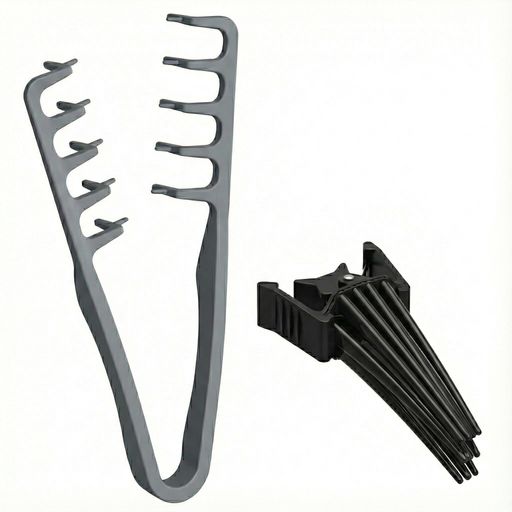 CHALANヘアブラシヘアピンチャー前髪根元ボリュームアップカール感自然な分け目カバーナチュラル毛流れぺたんこ髪根元立ち上げクリップ1セット