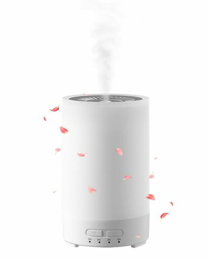 【2025新登場・タイマー機能搭載】加湿器卓上小型アロマ対応超音波加湿器アロマディフューザー2段階ミ..