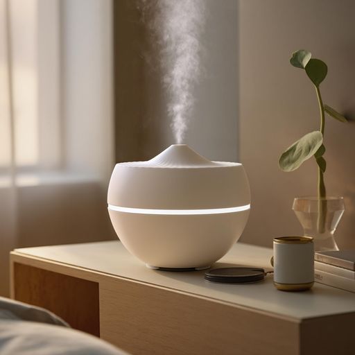 MoKo【2025新登場・一台多役】加湿器卓上小型加湿器300mL大容量アロマディフューザーType-C給電静音水..