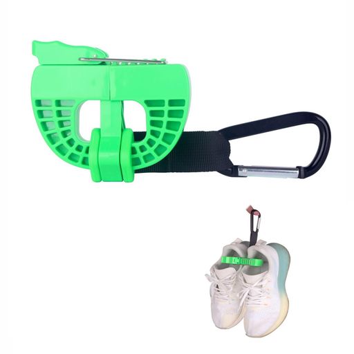 AUTAKIシューズクリップシューズ持ち運び用クリップスポーツアウトドアギアアクセサリーシューズバスケサッカー野球スポーツ(グリーン)