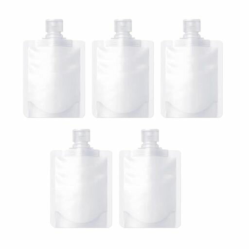 FineGoodパウチ容器旅行便利グッズタレパック5点セット旅行用リキッドパウチ小袋容器詰め替えボトル小分けボトル漏れ防止使い回し詰め替え容器クリーム化粧水乳液収納シャンプーボトル…