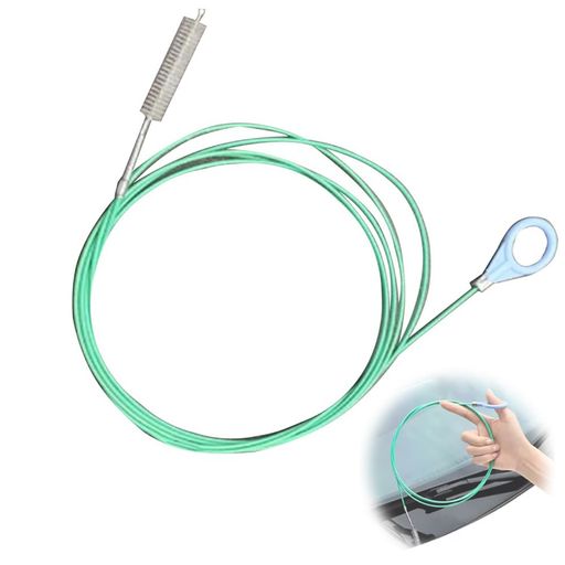 SHSHANLCドレンホースクリーナー排水管掃除ブラシ3mグリーンワイヤー入りパイプクリーナー多機能ナイロ..