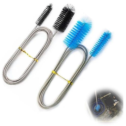 SHSHANLC2本セットパイプクリーナーワイヤーブラシ155cmU型両頭タイプパイプブラシ水槽掃除排水溝つま..