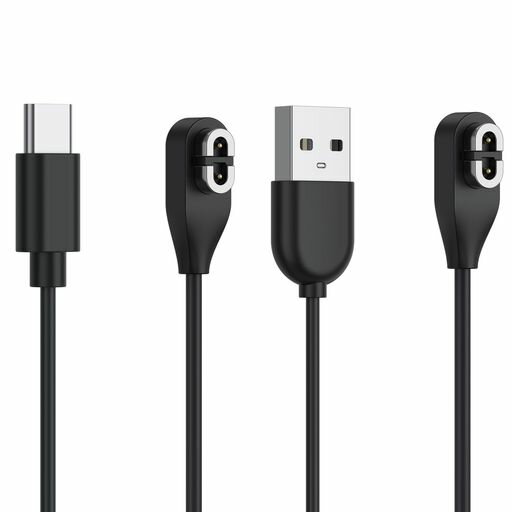 Shokz骨伝導イヤホン用 USB 充電ケーブル 60cm,1枚 USB A + 1枚 Type-C 対応 Shokz OpenRun Pro/OpenRun/OpenRun