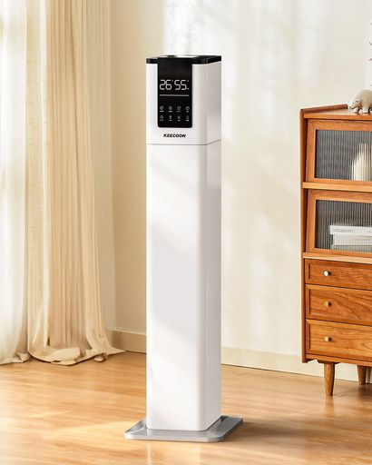 KEECOON加湿器大容量13Lスチーム式加熱式ハイブリッド式超音波式2025加湿器業務用大型100°C高温除菌タ..