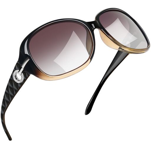 Rakuten - [Joopin]サングラスレディース偏光運転uv400保護uvカット紫外線カットスポーツ登山釣りsunglassesforwomen(グラデーション茶)