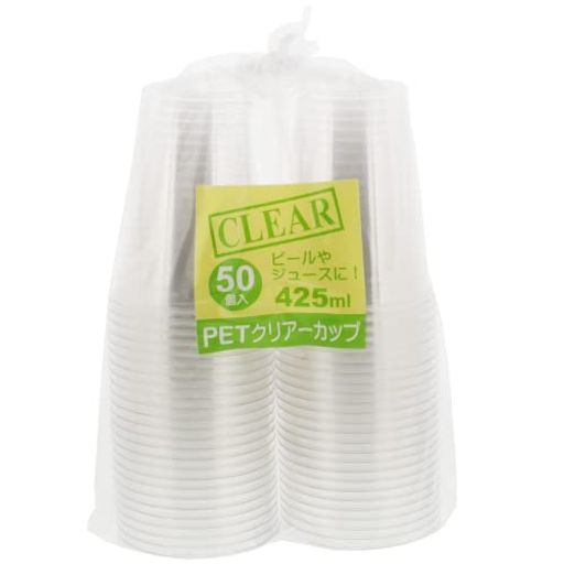 樂天商城 - 【業務用】中村PET樹脂クリアーカップ(容量425ml)(50個入り)ホワイト