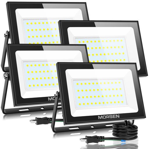Other - MORSEN投光器80W4セットled投光器10000ML6500K極薄型投光器屋外100v灯光器作業灯外灯工事用ライトledライト屋外用野外防水看板灯集魚灯駐車場用
