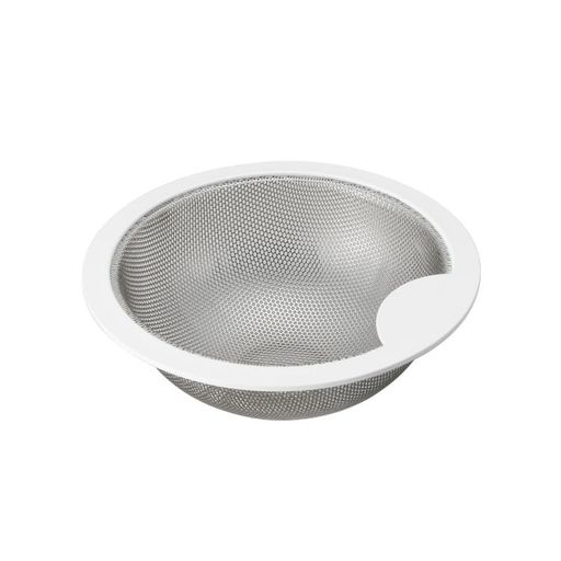 【ベラスコート加工】Belca(ベルカ)日本製水洗いだけで落ちる!排水口ゴミ受けベラスコート球形浅型ゴミカゴ145タイプ直径14.3x高さ5.1cmホワイトセラミックコート食洗機OKSP-237