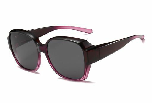 [Uacllcau]オーバーサングラス偏光-UV400紫外線カット眼鏡の上からサングラスレディースメンズ兼用大きめ