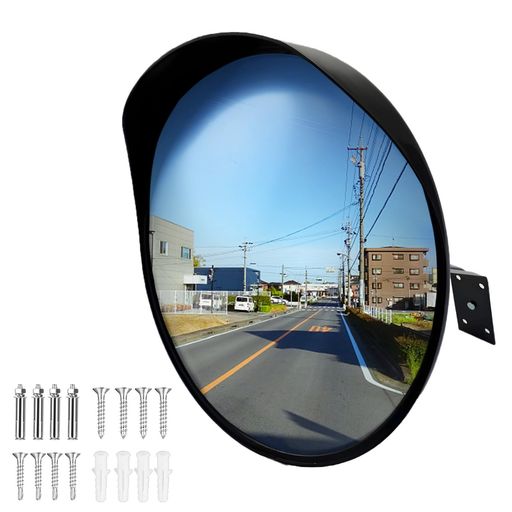 樂天商城 - DRAVELEXOカーブミラー家庭用屋外道路反射鏡道路曲がり角安全確保ガレージミラー丸型交通交差点車バイク歩行者対策事故防止倉庫住宅街公園山間部工場防雨・防錆