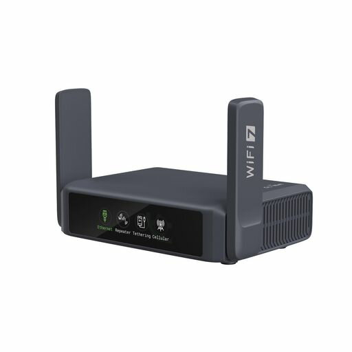 GL.iNetGL-BE3600(Slate7)Wi-Fi7トラベルルーター無線LANwifiルーター小型ポケットサイズvpnルーターwifirouterタッチスクリーンホテルルーターデュアルバンドギガビット