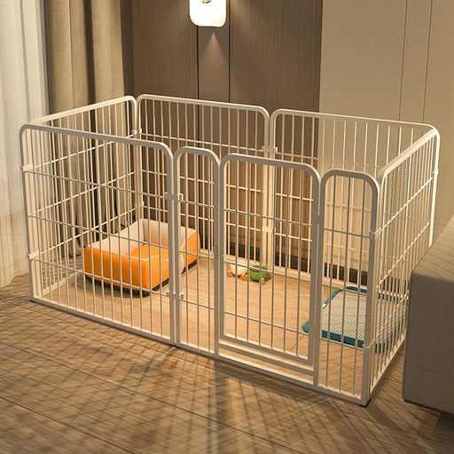 YBGGJOペットプレイサークル小動物フェンス遊び用のサークルケージフェンス六角形折り畳式軽量収納簡単脱走防止アウトドア/室内ウサギハムスターハリネズミのテント袋付き(白(120cm*60cm))