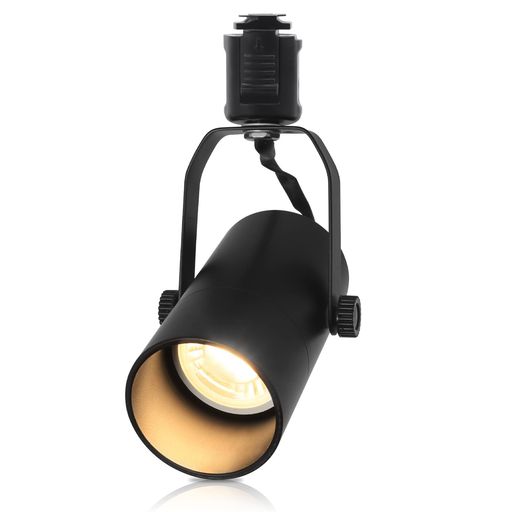 鐵管 - Dotoyダクトレール用スポットライトE11口金黒ダクトレールLED電球E1160W形相当電球色6W600lmライティングバー用照明器具LED電球+器具セットledスポットライト付き天井照明人気(黒+電球色)