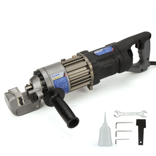 乐天商城 - CENTALL電動鉄筋カッター1000W、ポータブルメタルカッター、5/8インチ4-16mm#5鉄筋まで切断、切断速度1-1.5SRC16A(ブラック+グレー)