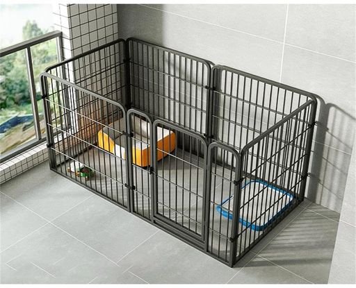 ペットサークル犬ペットフェンスサークルケージドア付きDIY室内屋外置くだけ柵自立ケージ小型犬セットドア付6枚高さ60cm接続式簡単組み立て工具不要ダブルロックペット犬用広げるレイ…