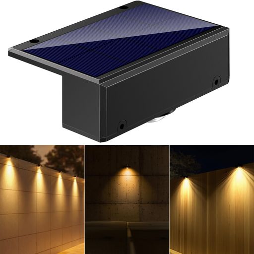 NFESOLAR 玄関ライト ソーラーライト 屋外 防犯 LED ガーデンライト 広範囲照射 防水 IP65 玄関 庭 駐車場 自動点滅 高輝度 暖色光 単結晶ソーラーパネル 大容量バッテリー 簡単取り付け