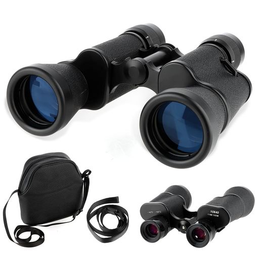 FOCUHUNTER10x40ロシア双眼鏡ハイパワー双眼鏡FMC BAK4プリズム12mmアイレリーフ防水コンパクト望遠鏡付きネックストラップバッグレンズカバー大人用バードウォッチング