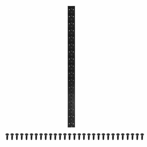 Rakuten - PATIKIL35x2インチピアノヒンジ1パック201ステンレススチール連続ヒンジ穴付きピアノゲートドア木製収納ボックスキャビネットボート用黒