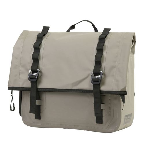 ドッペルギャンガーターポリンサドルバッグWP【アメリカン&クルーザー専用防水サドルバッグ】各種固定ベルト、シートボルト用ハングベース付属DBT606-KHストームカーキW40xL(D)13xH35cm