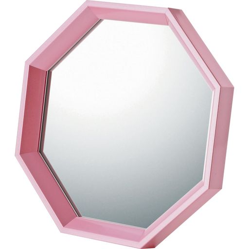 ユーパワーパールカラー八角スタンドミラー風水向けMサイズホワイトKM-03001