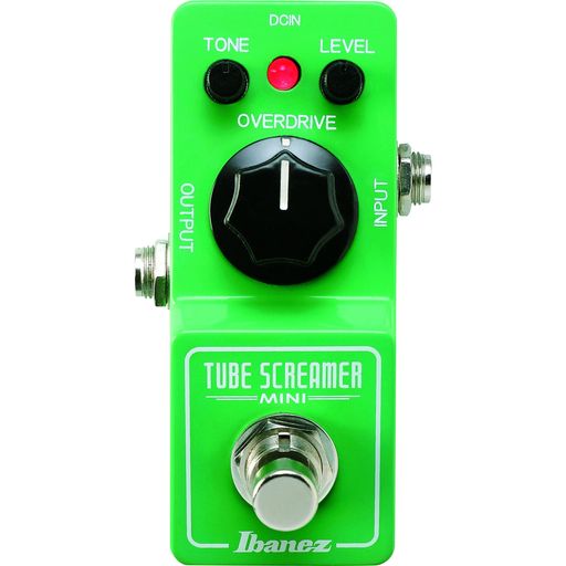 伝統のTube Screamer サウンドをそのままにダウンサイジング Controls: TONE, LEVEL, OVERDRIVE 電池での使用はできません。センター・マイナス・タイプのACアダプターをご利用ください Size(mm): 92.6(D)x50.9(W)x55.1(H) / Weight : 292g