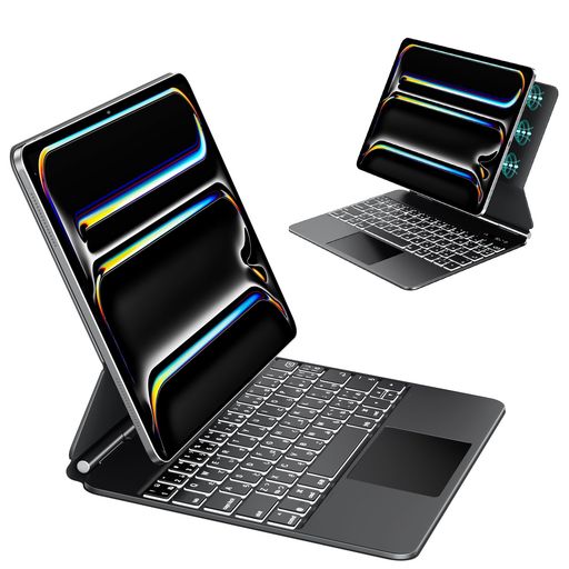 21 inches+ - 日本語配列マジックキーボードiPadPro11インチM5/M42025/2024(A3358A2837A3006A2836)第5世代キーボードケースMagicSmartKeyboard