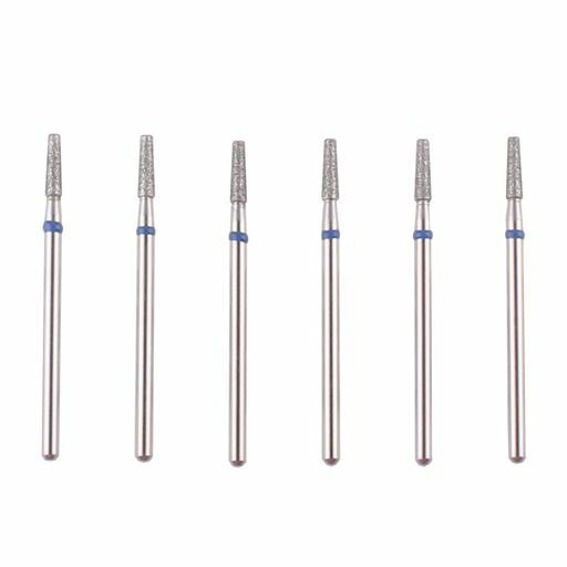6個のダイヤモンドネイルドリルビットセット電気ネイルドリルビットマニキュアドリルペディキュア爪やすりスモールテーパM