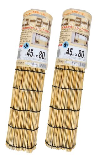 【天津すだれ】天然よし日除け目隠しニューヨート小【2本セット】約45x80cm風通し良好水勘製簾所