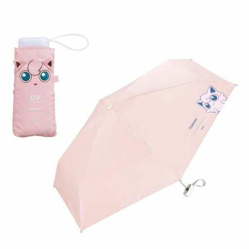 【2025】Wpc.日傘ポケモン遮光冒険のパートナーミニピンク(プリン)はるかに小さい遮光率100%/UVカット..