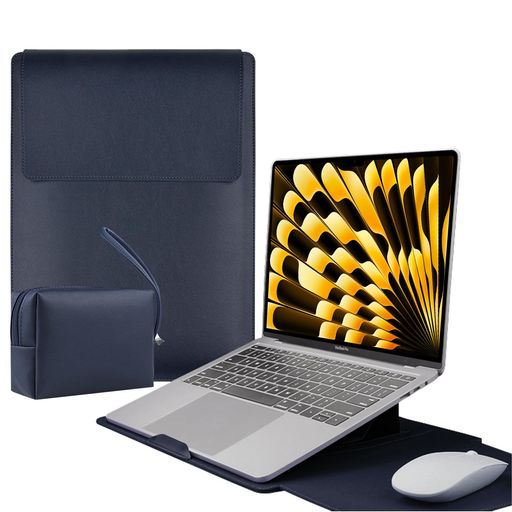 LuFiYa 【3in1】ノートパソコン用スリーブ pcスタンドとマウスパッド付き MacBook Air/MacBook Pro/iPad Air Pro/Surface 12/13/13.3/14/15.6/16インチ Laptop 対応 薄型