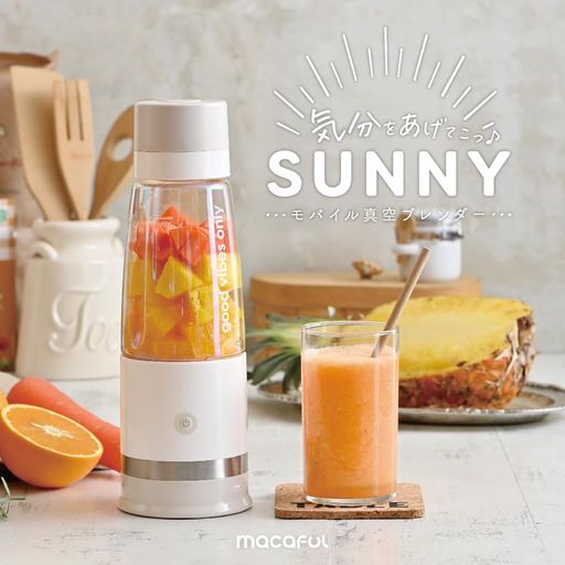 電響社(Denkyosha)macafulモバイル真空ブレンダー充電式持ち運びオーロラボトル真空ボトルジューサース..